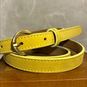 Garnet Hill leather made in Italy skinny belt